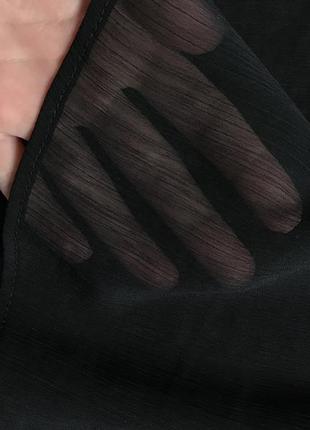 Черная прозрачная блуза топ с баской ms mode5 фото