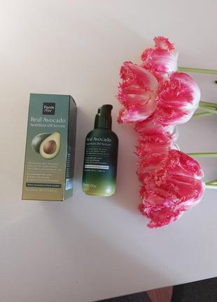 Питательная сыворотка с маслом авокадо farmstay real avocado nutrition oil serum, 100ml2 фото