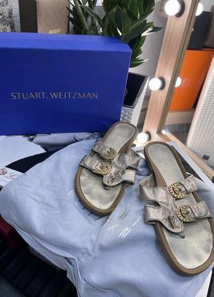 Шлепанцы из натуральной кожи stuart weitzman 💕