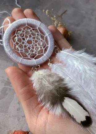 Маленький белый ловец снов. ловец снов оригиналовый подарок