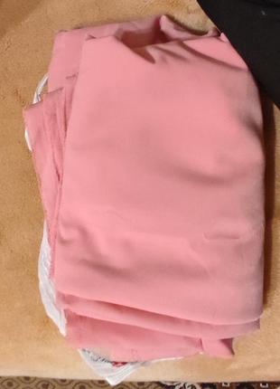 Тканина костюмка світло-рожева 6м 38см1 фото