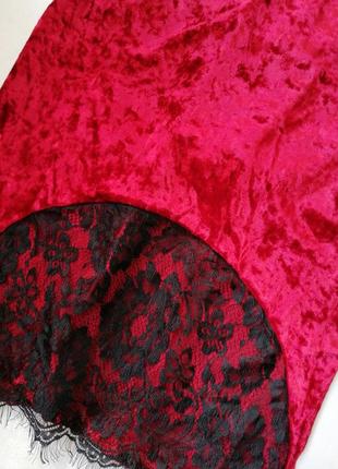 ☘️ красива стрейчева сукня велюр оксамит вставки з гіпюру мереживо стрейч різні розміри та кольори5 фото
