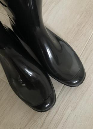 Жіночі гумові чоботи/ гумові сапоги чорні