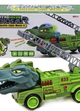 Музыкальна игрушка "пожарная машина динозавр"