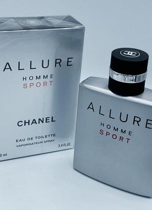 Eau de toilette 100 ml мужской аромат  allure homme sport chanel