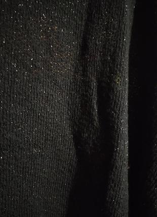 Стильная черная кофта с блестками на спинке с сеточкой✨4 фото