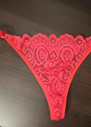 Кружевные трусики стринги с регуляторами