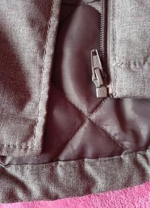 Женская куртка на змейке фирменная stitch&soul со съёмным капюшоном и на кнопках4 фото