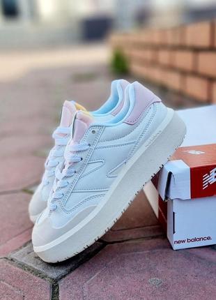 Женские кроссовки new balance ct302 white pink 38-39