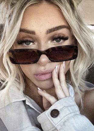 Женские квадратные солнцезащитные очки ретро стиль