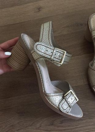 Шкіряні сандалі босоніжки clarks