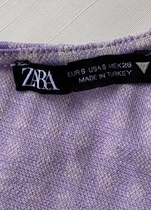 Платье мини облегающее с драпировкой в клетку 💜zara💜4 фото