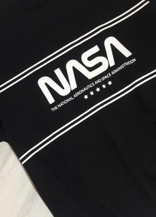 Футболка черная nasa от h&m2 фото