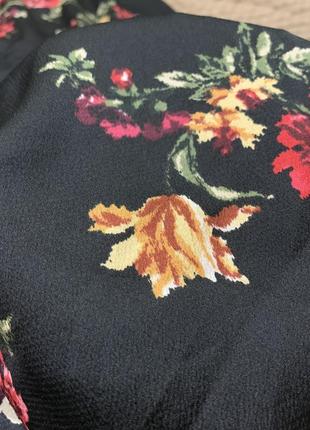 Шикарное сатиновое платье в цветы f&amp;f4 фото