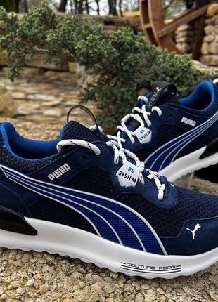 Кроссовки мужские puma rs-x denim нубук-сетка3 фото