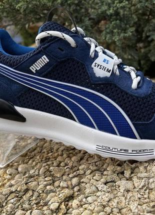 Кроссовки мужские puma rs-x denim нубук-сетка8 фото