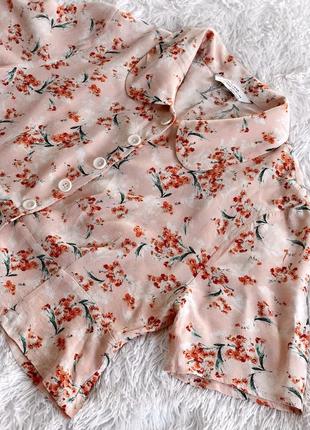 Трендовая рубашка с воротником zara состояние:идеальное10 фото