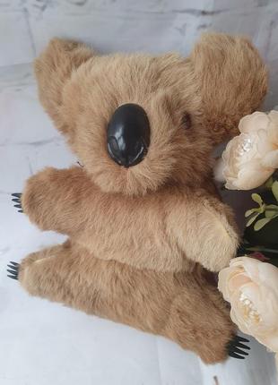 Мягкая игрушка натуральный мех коала м'яка іграшка натуральне хутро1 фото