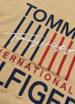 Брендовые мужские футболки/качественные футболки Tommy hilfiger в коричневом цвете на лето2 фото