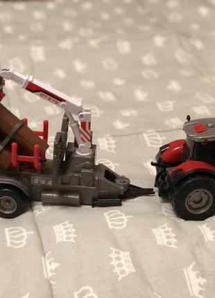 Трактор, лесовоз, dickie toys