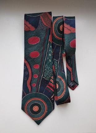 Винтажный дизайнерский галстук - искусство аборигенов  австралии outstations4 фото