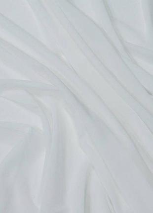 Тюль шифон  вуаль  тканина, білий3 фото