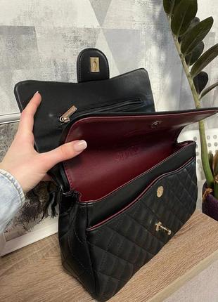 Сумка черная большая шоппер, турецкая женская сумка в стиле?? шаннель ✨под стиль chanel6 фото