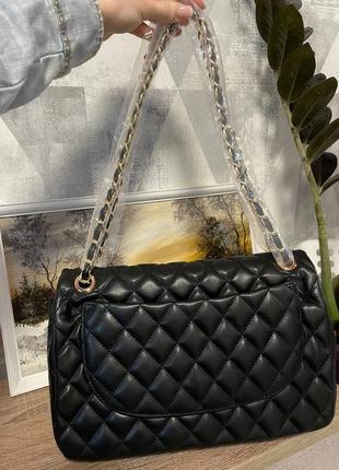 Сумка черная большая шоппер, турецкая женская сумка в стиле?? шаннель ✨под стиль chanel9 фото
