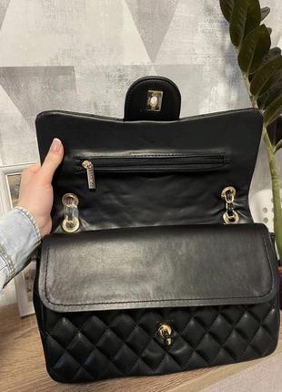 Сумка черная большая шоппер, турецкая женская сумка в стиле?? шаннель ✨под стиль chanel4 фото
