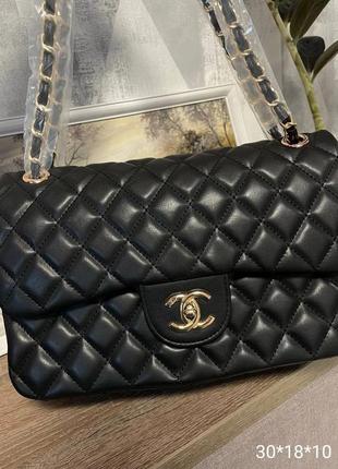 Сумка черная большая шоппер, турецкая женская сумка в стиле?? шаннель ✨под стиль chanel3 фото