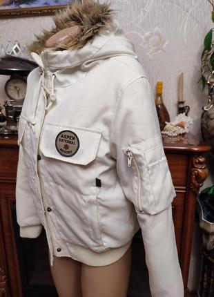 Шикарный натуральный пуховик куртка курточка2 фото