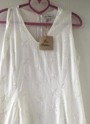 Новое натуральное макси платье, в пол длинное белое, хлопок6 фото