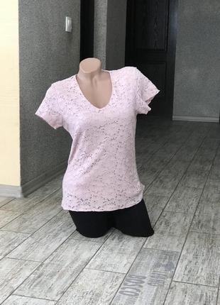 Мереживна блузка футболка kappahl