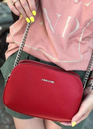 Сумка на довгій ручці cross-body сумочка трендова і стильна кроссбоди david jones