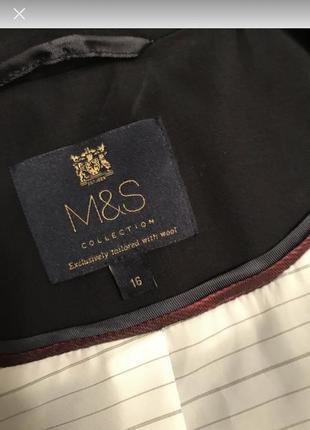 Новый шерстяной пиджак m&amp;s 52 люксовой линии3 фото