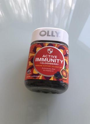 Витамины olly active immunity gummy + elderberry blood orange для поддержки иммунитета2 фото