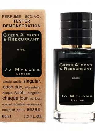 Парфюм стойкий jo malone green almond &amp; redcurrant tester lux, унисекс, 60 мл