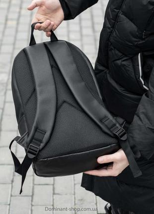 Стильний міський рюкзак чорного кольору з еко шкіри vector на 18 літрів молодіжний7 фото