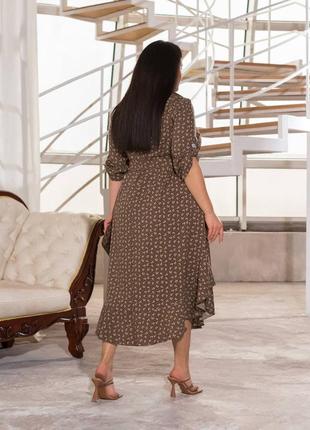 Гарна сукня-сорочка  довжиною міді3 фото