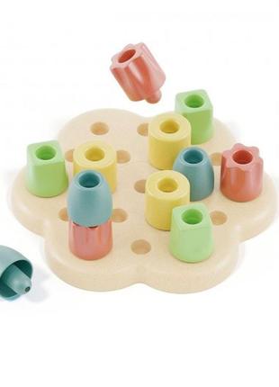 Мозаїка серії play bio - геометрія максі chunky peggy (великі фішки (12 шт.) + дошка)