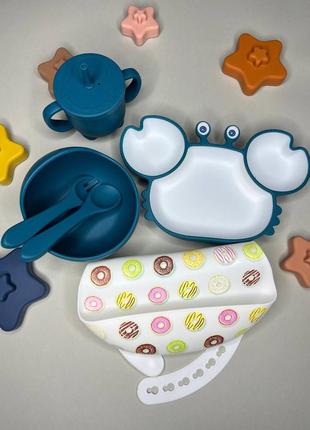 Посуд дитячий силіконовий