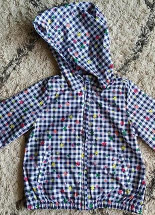 Нова стильна вітровка дощовик gap на коттоновой підкладці 4 роки