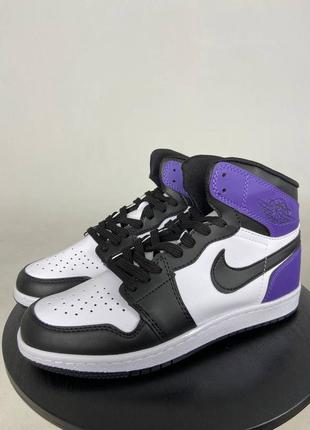Nike air jordan 1 high purple5 фото