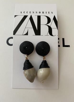 Серьги серьги ракушки zara оригинал оригинал морские