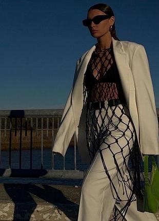 Сукня макраме сітка максі пляжна туніка