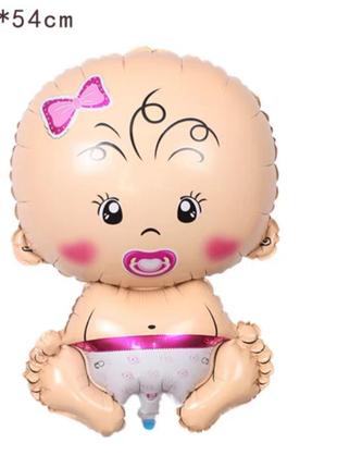 Кулька фігурна надувна фольговона малюк дівчинка