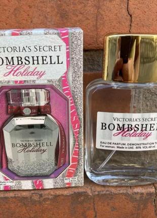 Міні-тестер duty free 60 ml victoria's secret bombshell holiday, вікторія секрет бомбшел холідей