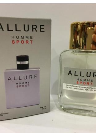 Мини-тестер duty free 60 ml chanel allure homme sport, шанель алюр хом спорт