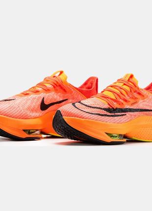 Кроссовки nike air zoomx alphafly orange6 фото