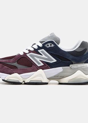 Кросівки new balance 9060 bordo/blue